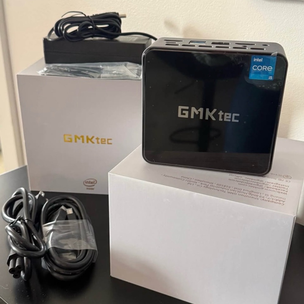 GMKtec Mini PC - Black with Silver Logo